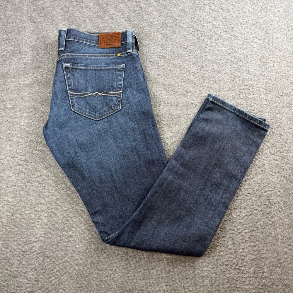 Lucky Brand Sienna Cigarette Jeans Women's 4/27 Blue Dark Wash Slim Straight